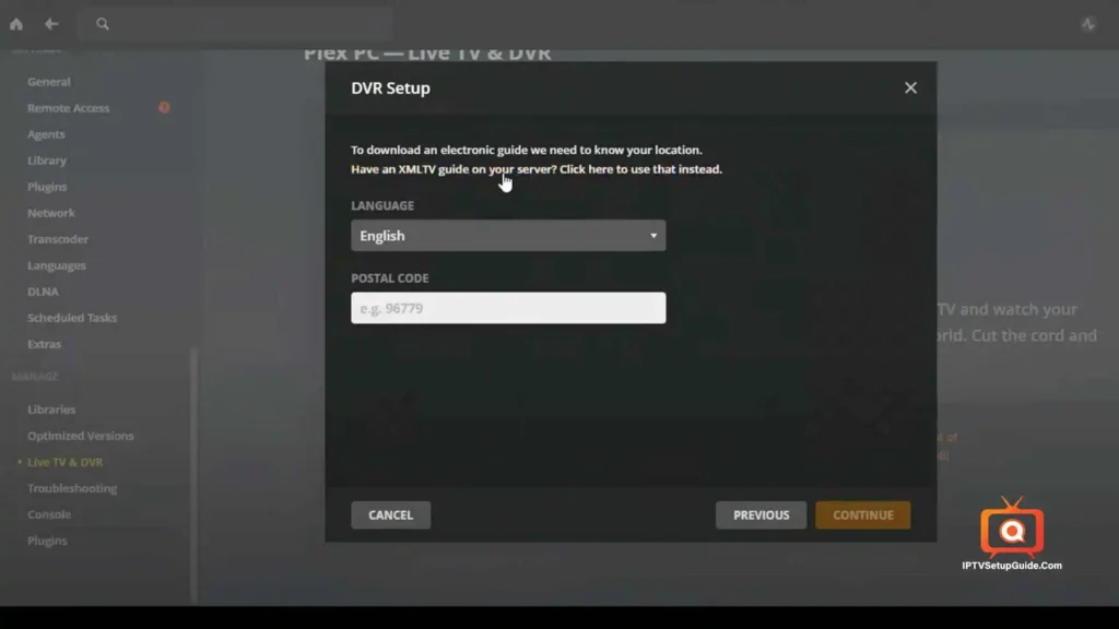 iptv on plex